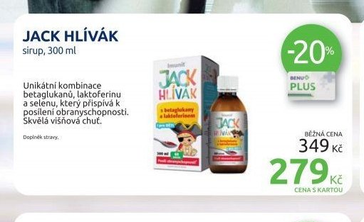 JACK HLÍVÁK sirup, 300 ml