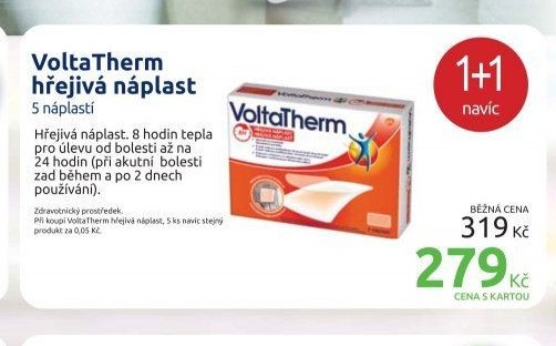 VoltaTherm hřejivá náplast 5 náplastí