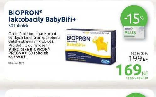 BIOPRON laktobacily BabyBifi+ 30 tobolek