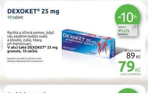 DEXOKET 25 mg 10 tablet