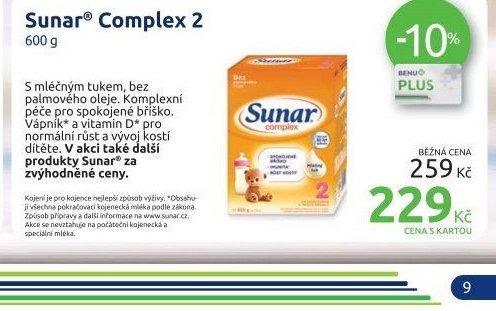 Sunar Complex 2 600 g