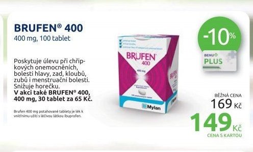 BRUFEN 400 400 mg, 100 tablet