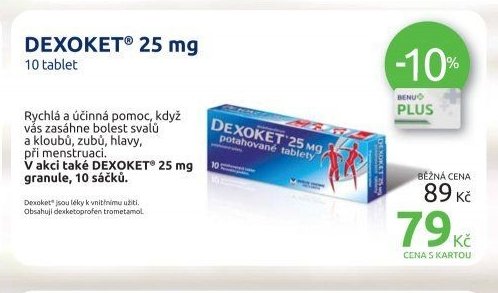 DEXOKET 25 mg, 10 tablet