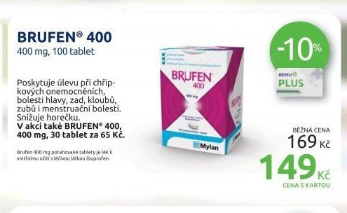 BRUFEN 400 400 mg, 100 tablet