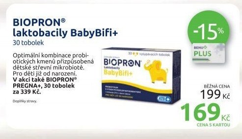 BIOPRON laktobacily BabyBifi+ 30 tobolek