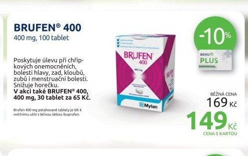 BRUFEN 400 400 mg, 100 tablet