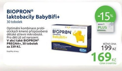 BIOPRON laktobacily BabyBifi+ 30 tobolek