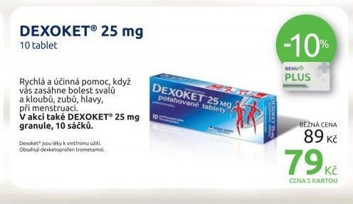 DEXOKET 25 mg 10 tablet