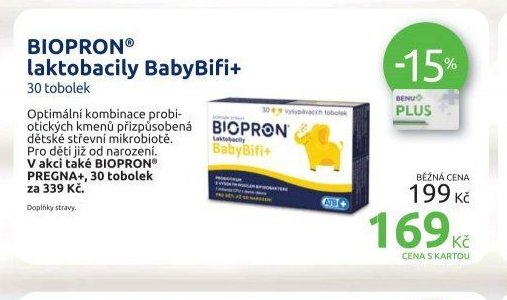 BIOPRON laktobacily BabyBifi+ 30 tobolek