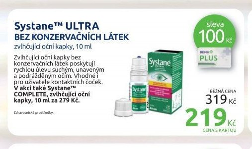 Systane ULTRA BEZ KONZERVAČNÍCH LÁTEK