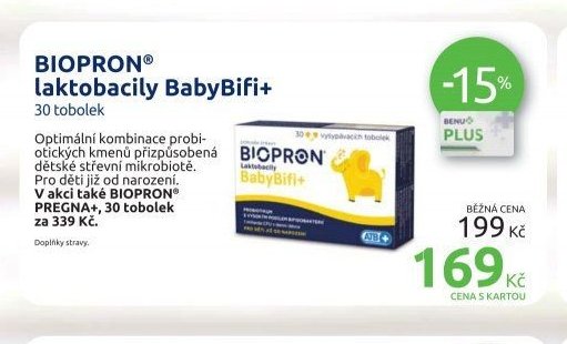 BIOPRON laktobacily BabyBifi+ 30 tobolek