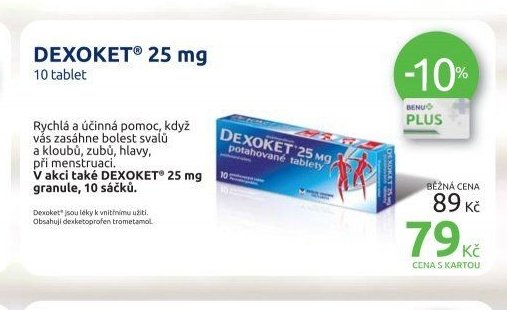 DEXOKET 25 mg 10 tablet