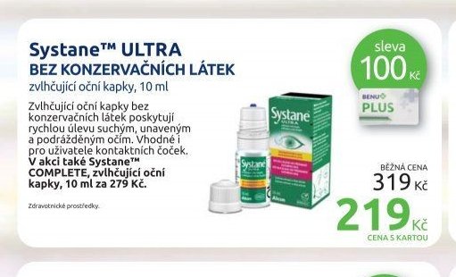 Systane ULTRA BEZ KONZERVAČNÍCH LÁTEK 10 ml