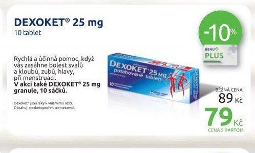 DEXOKET 25 mg 10 tablet