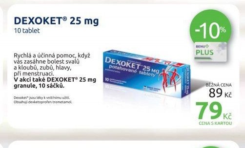 DEXOKET 25 mg 10 tablet
