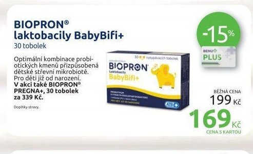 BIOPRON laktobacily BabyBifi+ 30 tobolek