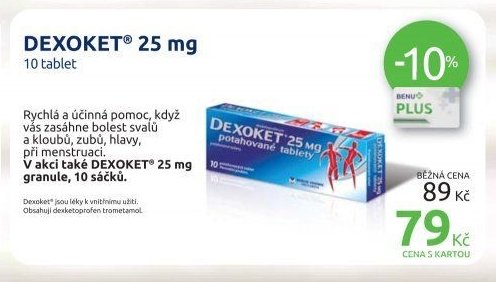 DEXOKET 25 mg 10 tablet