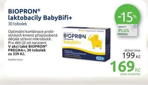BIOPRON laktobacily BabyBifi+ 30 tobolek