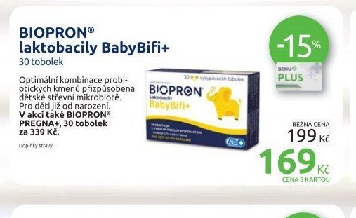 BIOPRON laktobacily BabyBifi+ 30 tobolek