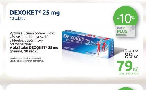 DEXOKET 25 mg 10 tablet