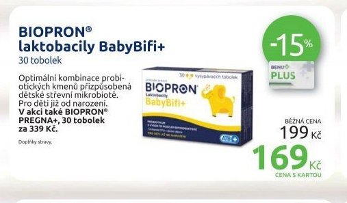BIOPRON laktobacily BabyBifi+ 30 tobolek