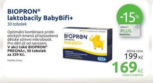 BIOPRON laktobacily BabyBifi+ 30 tobolek