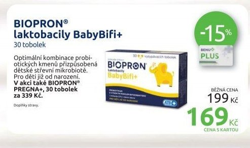 BIOPRON laktobacily BabyBifi+ 30 tobolek