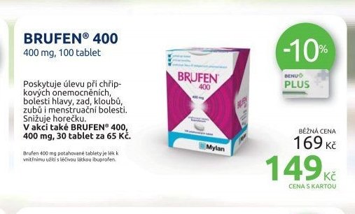 BRUFEN 400 mg, 100 tablet