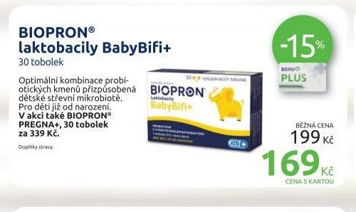 BIOPRON laktobacily BabyBifi+ 30 tobolek