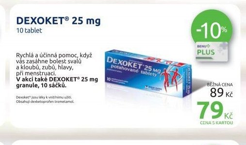 DEXOKET 25 mg 10 tablet