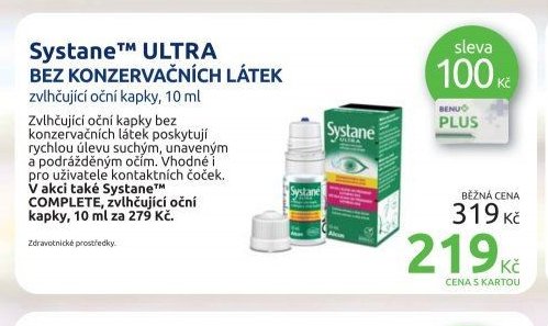 Systane ULTRA BEZ KONZERVAČNÍCH LÁTEK 10 ml