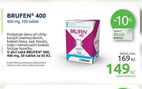 BRUFEN 400 400 mg, 100 tablet