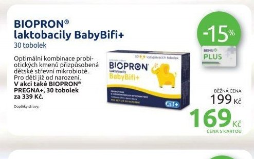 BIOPRON laktobacily BabyBifi+ 30 tobolek