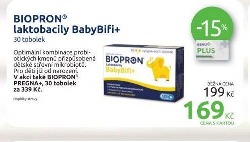 BIOPRON laktobacily BabyBifi+ 30 tobolek