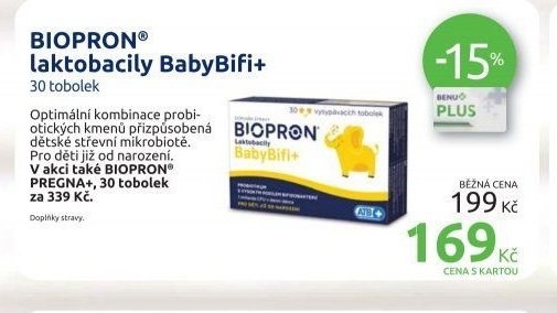 BIOPRON® laktobacily BabyBifi+ 30 tobolek