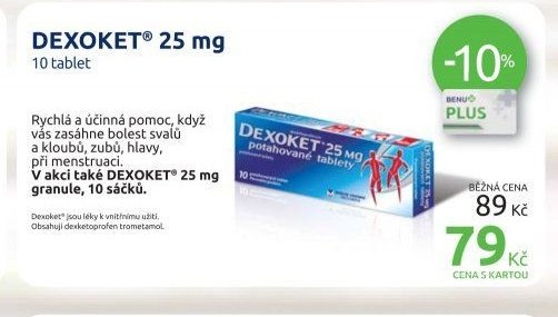 DEXOKET 25 mg, 10 tablet