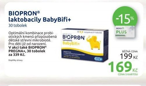 BIOPRON laktobacily BabyBifi+ 30 tobolek