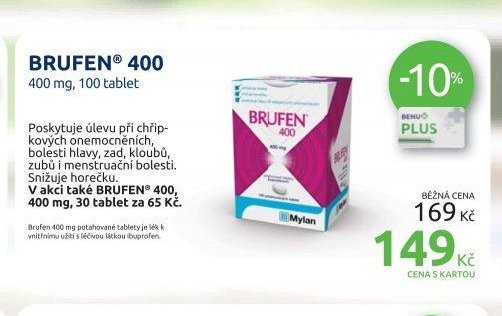 BRUFEN 400 400 mg, 100 tablet