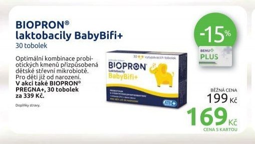 BIOPRON laktobacily BabyBifi+ 30 tobolek