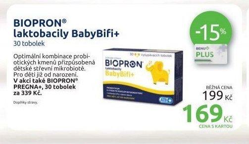 BIOPRON laktobacily BabyBifi+ 30 tobolek