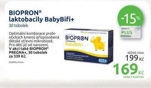 BIOPRON laktobacily BabyBifi+ 30 tobolek