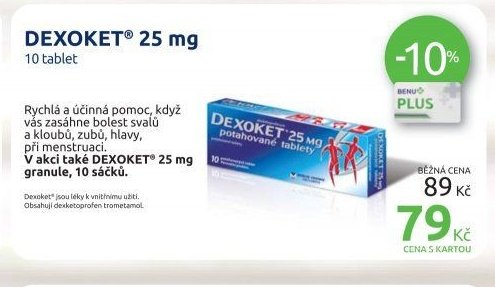 DEXOKET 25 mg, 10 tablet