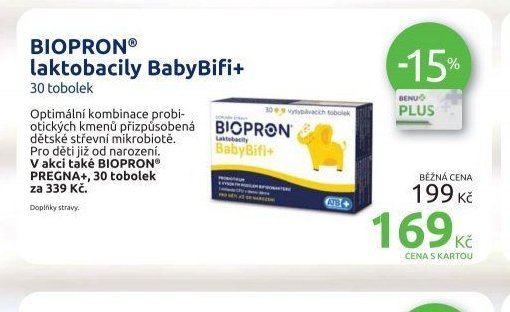 BIOPRON laktobacily BabyBifi+ 30 tobolek
