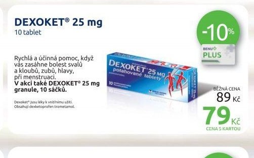 DEXOKET 25 mg 10 tablet