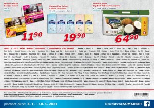 akční leták ESO MARKET 4.1.2021-10.1.2021