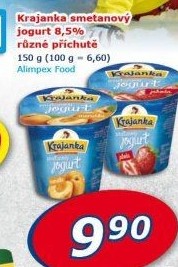 Jogurt smetanový ochucený Krajanka
