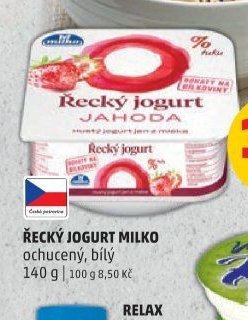 ŘECKÝ JOGURT MILKO ochucený, bílý 140 g