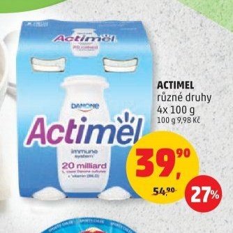 ACTIMEL různé druhy 4x 100 g