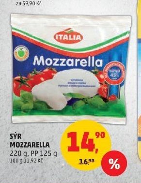 SÝR MOZZARELLA 220 g