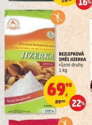 Bezlepková směs Jizerka